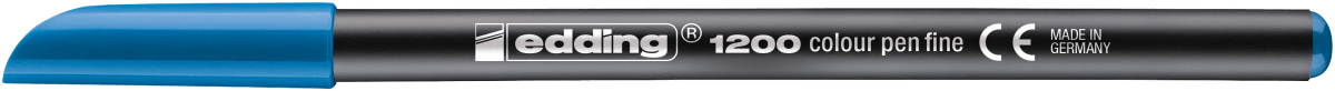 Marcador fibra Edding E-1200 Celeste1