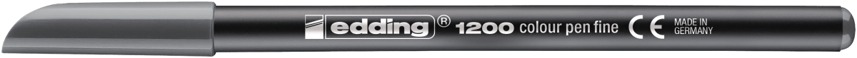 Marcador  fibra Edding  E-1200  Gris