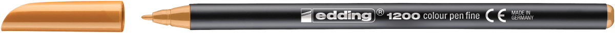 Marcador fibra Edding E-1200 Naranjo claro