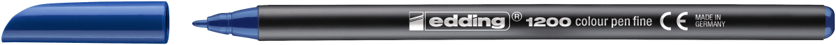 Marcador fibra Edding E-1200 Azul acero2