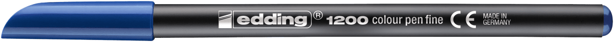 Marcador fibra Edding E-1200 Azul acero1