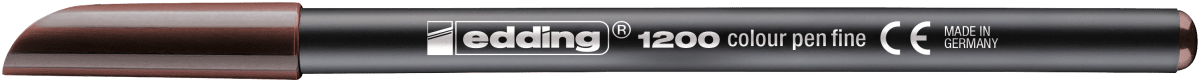Marcador  fibra Edding  E-1200  Café oscuro