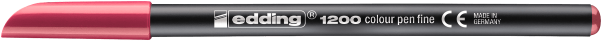 Marcador  fibra Edding  E-1200  Rojo carmín