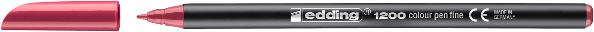 Marcador fibra Edding E-1200 Rojo carmín2