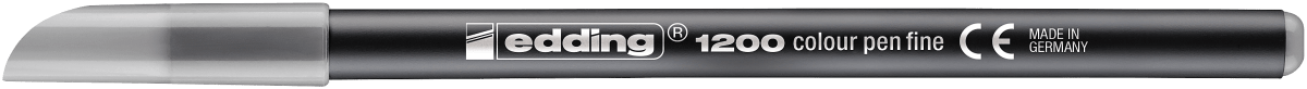 Marcador fibra Edding E-1200 Gris claro1
