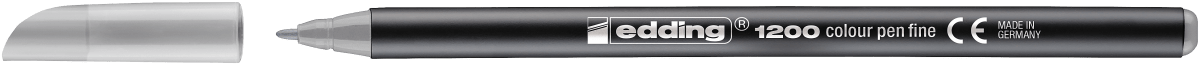Marcador fibra Edding E-1200 Gris claro2