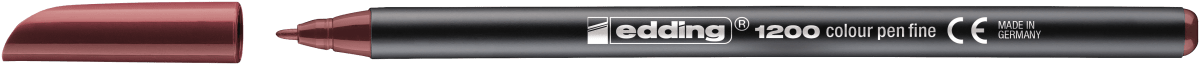 Marcador fibra Edding E-1200 Rojo inglés2