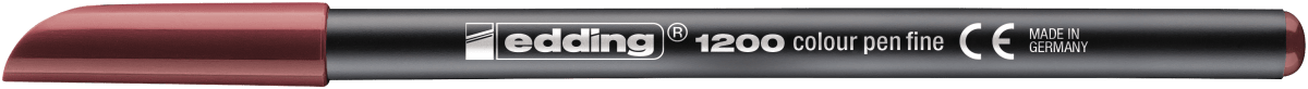 Marcador fibra Edding E-1200 Rojo inglés1