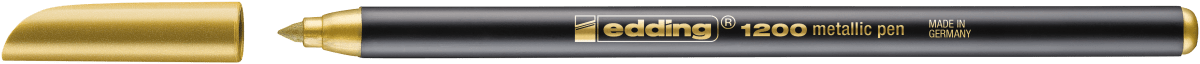 Marcador fibra Edding E-1200 Dorado metalizado2