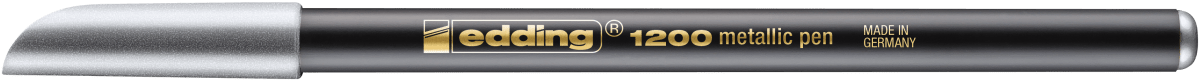 Marcador fibra Edding E-1200 Plateado metalizado1