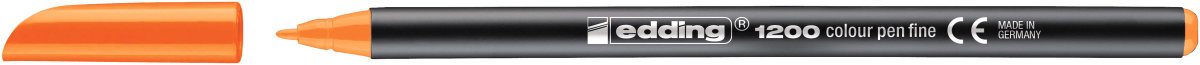 Marcador  fibra Edding  E-1200  Naranjo fluor
