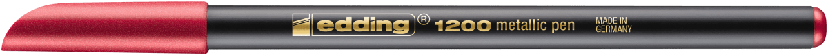 Marcador fibra Edding E-1200 Rojo metalizado1