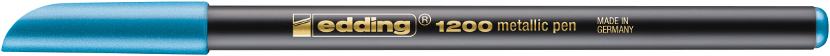 Marcador fibra Edding E-1200 Azul metalizado1