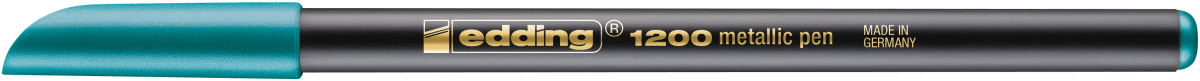 Marcador fibra Edding E-1200 Verde metalizado1