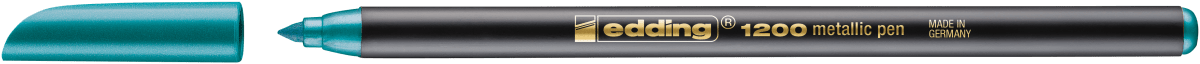 Marcador fibra Edding E-1200 Verde metalizado2