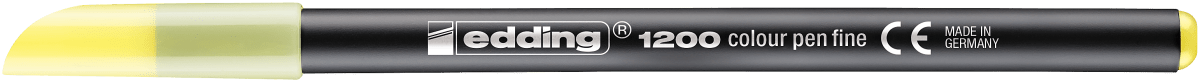 Marcador fibra Edding E-1200 Amarillo Pastel