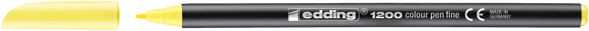 Marcador fibra Edding E-1200 Amarillo Pastel