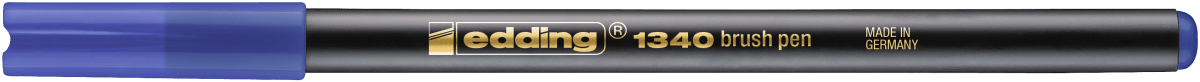 Marcador punta pincel Edding-1340 Azul1