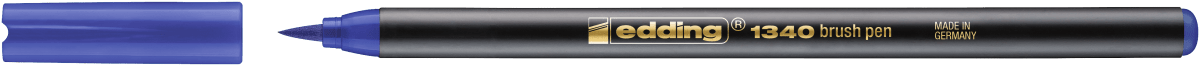 Marcador punta pincel Edding-1340 Azul2