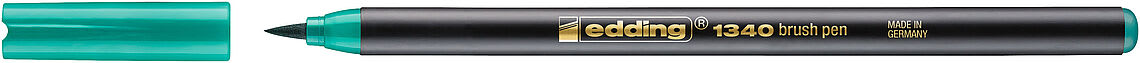Marcador punta pincel Edding-1340 Verde1