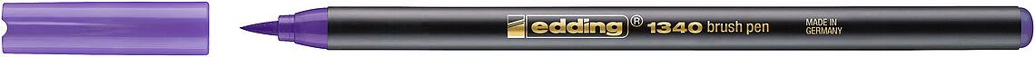 Marcador punta pincel Edding-1340 Morado1