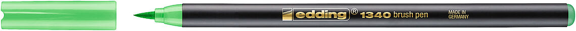 Marcador punta pincel Edding-1340 Verde agua1