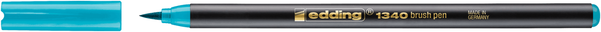 Marcador punta pincel Edding-1340 Turquesa1