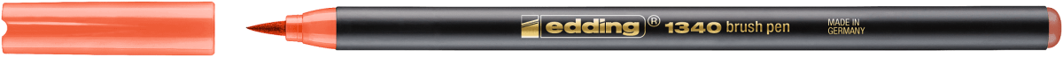 Marcador punta pincel Edding-1340 Mandarina1