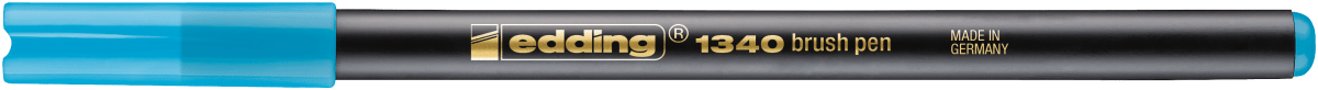 Marcador punta pincel Edding-1340 Aquamarino1