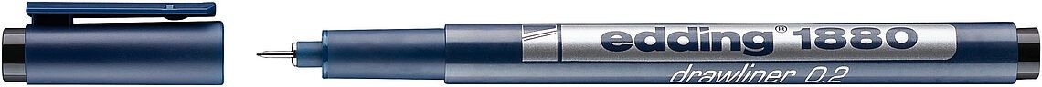 Tiralineas calibrado  Edding E-1880  medida 0,2mm1