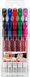 Set 5 Rollerballs Gel Edding  E-2185 Metalico (01/02/03/04/09)1