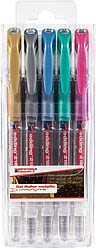 Set 5 Rollerballs Gel Edding  E-2185 Metalico (53/54/73/74/79)1