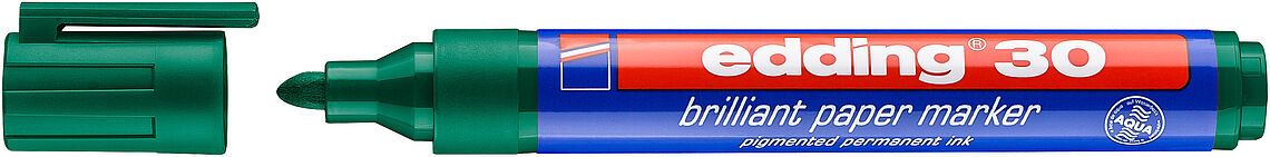 Marcador Brillante Papel edding E-30 Verde