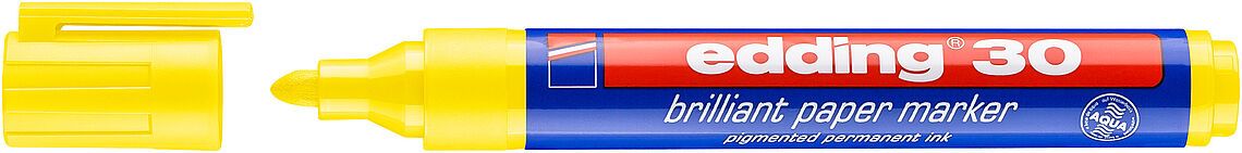 Marcador Brillante Papel edding E-30 Amarillo
