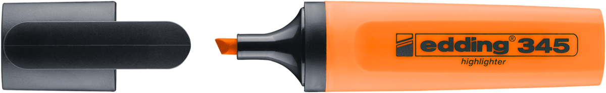 Destacador fluorescente Edding E-345 Naranjo1