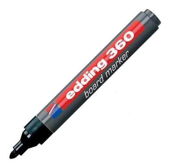 Marcador para pizarras blancas Edding 360 Negro2