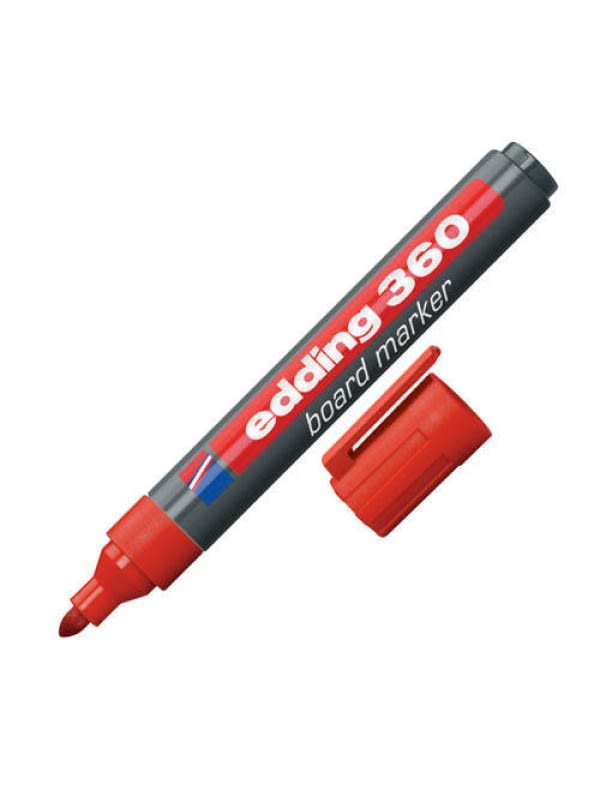 Marcador para pizarras blancas Edding 360 Rojo2