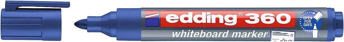Marcador para pizarras blancas Edding 360 Azul1