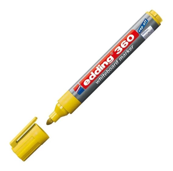 Marcador para pizarras blancas Edding 360 Amarillo2