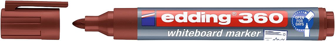 Marcador para pizarras blancas Edding 360 Café1