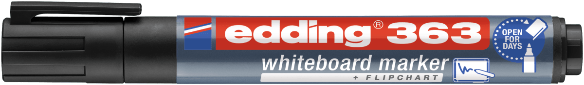 Marcador pizarras blancas Edding 363 Negro1