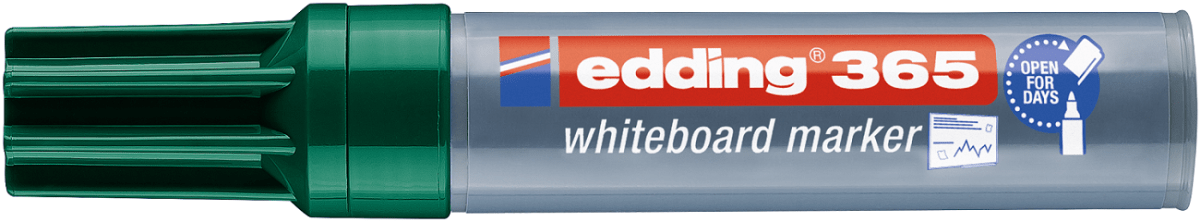 e-365 Marcador De Pizarra Punta Gruesa Verde 