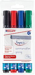 Set 4 Marcadores Papelografo Edding E-380 Surtido1