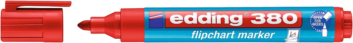 Marcador Papelografo Edding E-380 Rojo