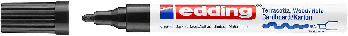 Marcador Decorativo Edding E-4000 Negro 1