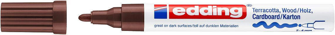 Marcador Decorativo Edding E-4000 Café1