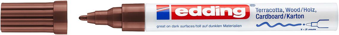 Marcador Decorativo Edding E-4040 Café