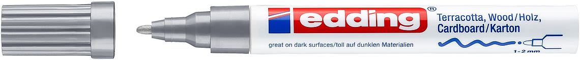 Marcador Decorativo Edding E-4040 Plata1