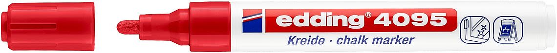 Marcador de tiza edding 4095  Rojo 1