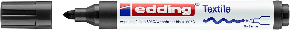 Marcador textil Edding E-4500 Negro1